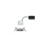 Kit enc Nova Coin rond fixe LED 1x6,5W 2700K 230V Acier brossé/Alu ...