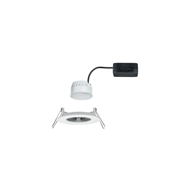 Kit enc Nova Coin rond fixe LED 1x6,5 W 2700 K 230 V blc dép/alu - ...