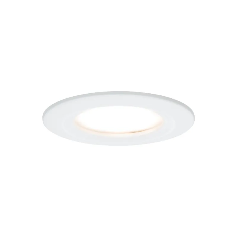 Kit enc Nova Coin rond fixe LED 3x6,5W 2700K 230V Blc dép/Alu - Pas...