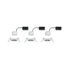 Kit enc Nova Coin rond fixe LED 3x6,5W 2700K 230V Blc dép/Alu - Pas...