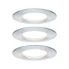 Kit enc Nova Coin rond fixe LED 3x6,5W 2700K 230V Alu tourné/alu - ...