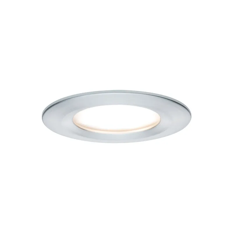 Kit enc Nova Coin rond fixe LED 3x6,5W 2700K 230V Alu tourné/alu - ...