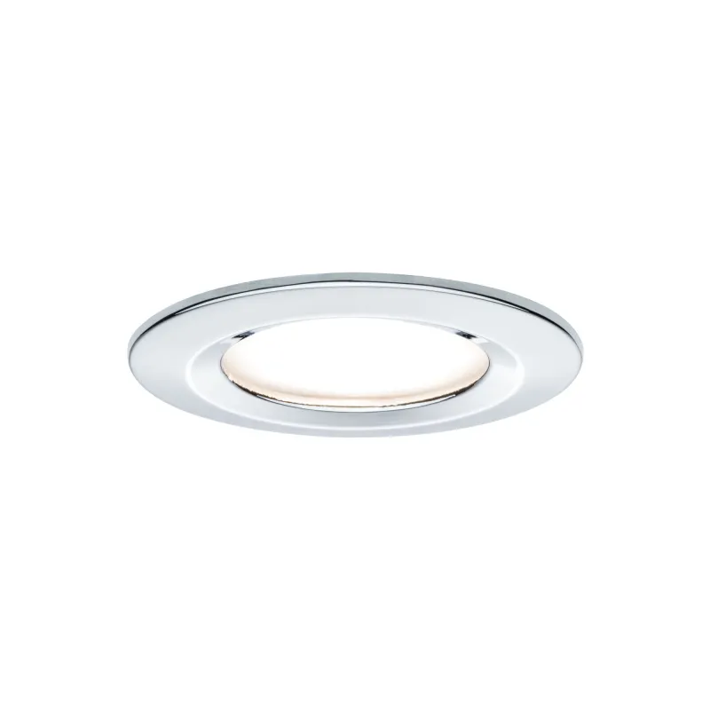 Kit enc Nova Coin rond fixe LED 3x6,5 W 2700 K 230V Chrome/Alu - Pa...