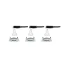 Kit enc Nova rond ori LED 3 nivgrad 3x6,5W 230V GU10 51mm Alu tourn...