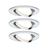 Kit enc Nova rond ori LED 3 nivgrad 3x6,5W 230V GU10 51mm Chrome/Al...