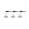 Kit enc Nova rond ori LED 3 nivgrad 3x6,5W 230V GU10 51mm Chrome/Al...