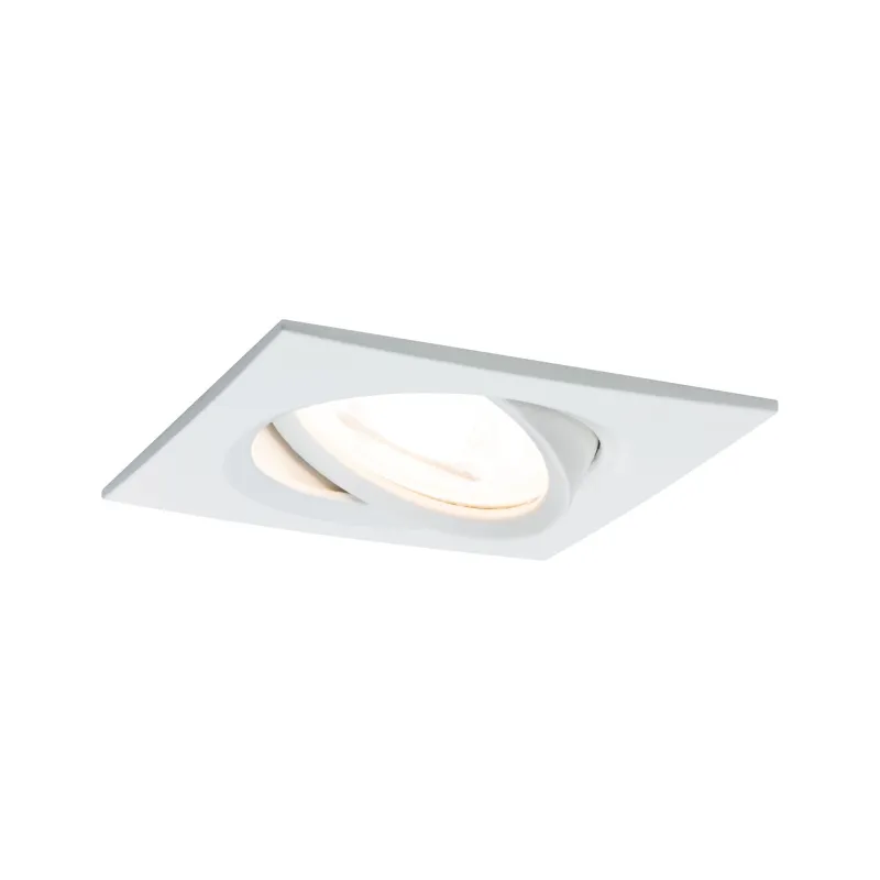 Kit enc Nova carré ori LED 3 nivgrad 1x6,5W 230V GU10 51mm Blc Dép/...