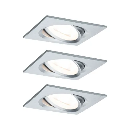 Kit enc Nova carré ori LED 3 nivgrad 3x6,5W 230V GU10 51mm Alu tour...