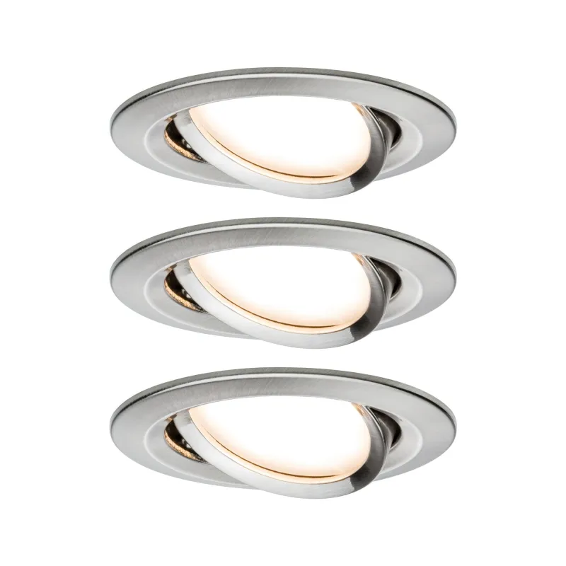 Kit enc Nova Coin 3 niv grad rond ori LED 3x6,5W 2700K 230V Acier b...