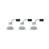Kit enc Nova Coin 3 niv grad rond ori LED 3x6,5W 2700K 230V Acier b...