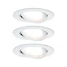 Kit enc Nova Coin 3 niv grad rond ori LED 3x6,5W 2700K 230V Blc dép...