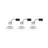 Kit enc Nova Coin 3 niv grad rond ori LED 3x6,5W 2700K 230V Blc dép...