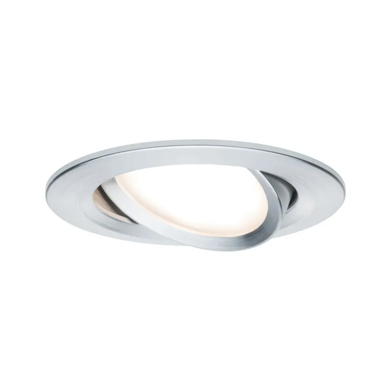 Kit enc Nova Coin 3 niv grad rond ori LED 1x6,5W 2700K 230V Alu bro...