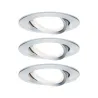 Kit enc Nova Coin 3 niv grad rond ori LED 3x6,5W 2700K 230V Alu bro...