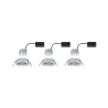 Kit enc Nova Coin 3 niv grad rond ori LED 3x6,5W 2700K 230V Chrome/...