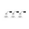 Kit enc Nova Coin 3 niv grad car piv LED 3x6,5W 2700K 230V Blc dép/...
