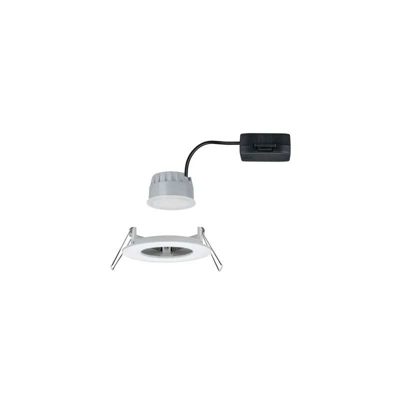 Kit enc Nova Coin 3 niv grad rond fixe LED 1x6,5W 2700K 230V Blc dé...