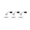 Kit enc Nova Coin 3 niv grad rond fixe LED 3x6,5W 2700K 230V Blc dé...