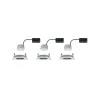 Kit enc Nova Coin 3 niv grad rond fixe LED 3x6,5W 2700K 230V Alu br...