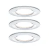 Kit enc Nova Coin 3 niv grad rond fixe LED 3x6,5W 2700K 230V Chrome...