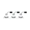 Kit enc Nova Coin 3 niv grad rond fixe LED 3x6,5W 2700K 230V Chrome...