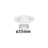 Enc Nova mini Coin rond orientable LED 1x4W 310lm blanc dépoli/alu ...