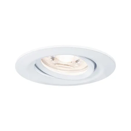 Enc Nova mini Coin rond orientable LED 1x4W 310lm blanc dépoli/alu ...