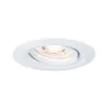 Enc Nova mini Coin rond orientable LED 1x4W 310lm blanc dépoli/alu ...