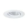 Enc Nova mini Coin rond orientable LED 1x4W 310lm blanc dépoli/alu ...