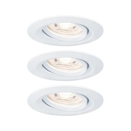 Enc Nova mini Coin rond orientable LED 3x4W 310lm blanc dépoli/alu ...