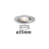 Enc Nova mini Coin rond orientable LED 1x4W 310lm acier brossé/alu ...