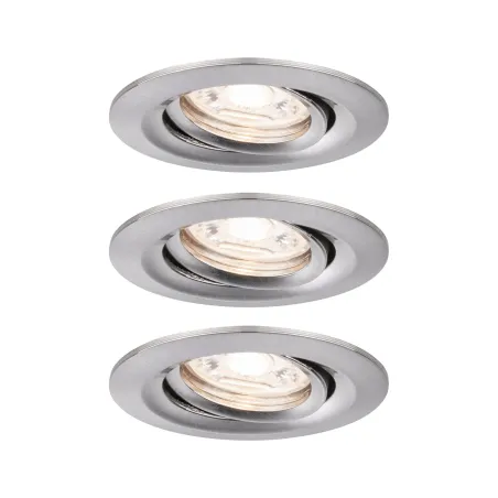 Enc Nova mini Coin rond orientable LED 3x4W 310lm acier brossé/Alu ...