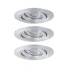 Enc Nova mini Coin rond orientable LED 3x4W 310lm alu tourné/alu - ...