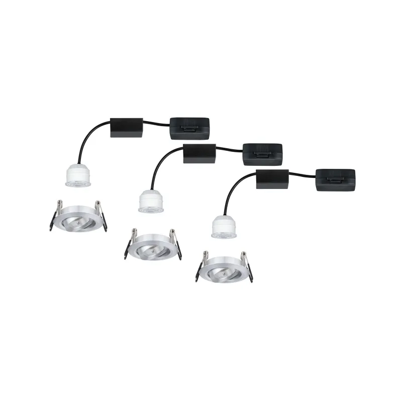 Enc Nova mini Coin rond orientable LED 3x4W 310lm alu tourné/alu - ...