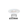 Enc Nova mini Coin rond fixe IP44 LED 1x4W 310lm Blanc dépoli/Alu -...