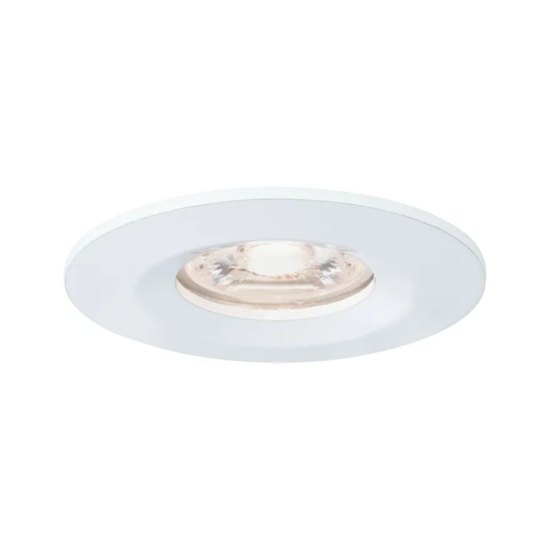 Enc Nova mini Coin rond fixe IP44 LED 1x4W 310lm Blanc dépoli/Alu -...