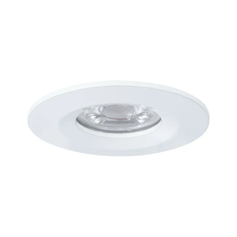 Enc Nova mini Coin rond fixe IP44 LED 1x4W 310lm Blanc dépoli/Alu -...