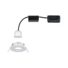 Enc Nova mini Coin rond fixe IP44 LED 1x4W 310lm Blanc dépoli/Alu -...