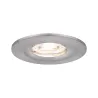 Enc Nova mini Coin rond fixe IP44 LED 1x4W 310lm acier brossé/alu -...
