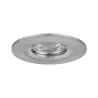 Enc Nova mini Coin rond fixe IP44 LED 1x4W 310lm acier brossé/alu -...