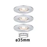 Enc Nova mini Coin rond fixe IP44 LED 3x4W 310lm chrome/Alu - Pas cher