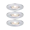 Enc Nova mini Coin rond fixe IP44 LED 3x4W 310lm chrome/Alu - Pas cher