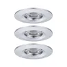 Enc Nova mini Coin rond fixe IP44 LED 3x4W 310lm chrome/Alu - Pas cher