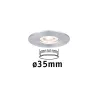 Enc Nova mini Coin rond fixe IP44 LED 1x4W 310lm alu tourné/alu - P...