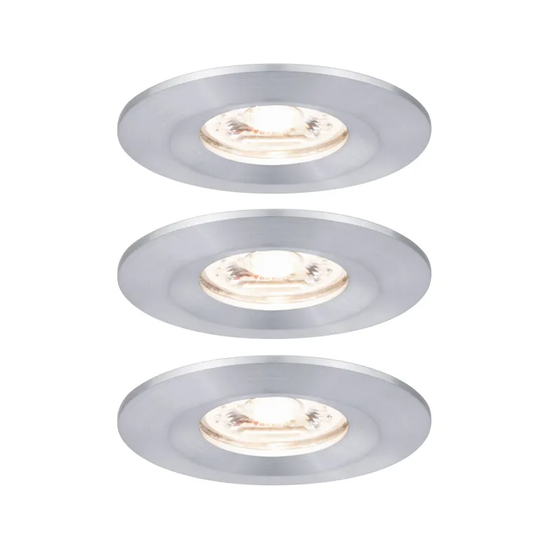 Enc Nova mini Coin rond fixe IP44 LED 3x4W 310lm alu tourné/alu - P...