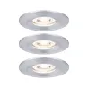 Enc Nova mini Coin rond fixe IP44 LED 3x4W 310lm alu tourné/alu - P...
