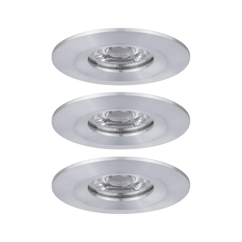 Enc Nova mini Coin rond fixe IP44 LED 3x4W 310lm alu tourné/alu - P...
