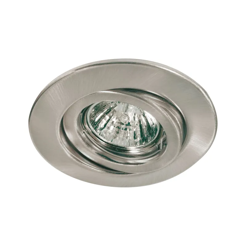 Quality Encastr. orientable max.50W 12V GU5,3 51mm Acier brossé/Tôl...