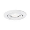 Quality Encastr. orientable max.50W 12V GU5,3 51mm Blanc/Tôle d´aci...