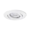 Quality Encastr. orientable max.50W 12V GU5,3 51mm Blanc/Tôle d´aci...